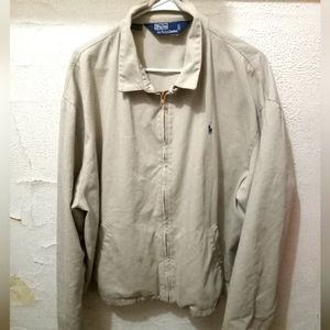 Vintage mint khaki polo coat men